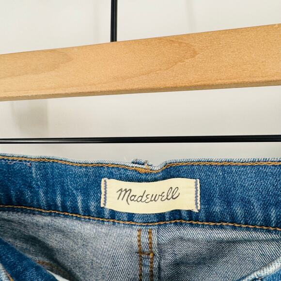 Madewell Slim Wide Leg Crop Jeans Size 29 Classic Button Fly Closet Staple - Picture 3 of 8